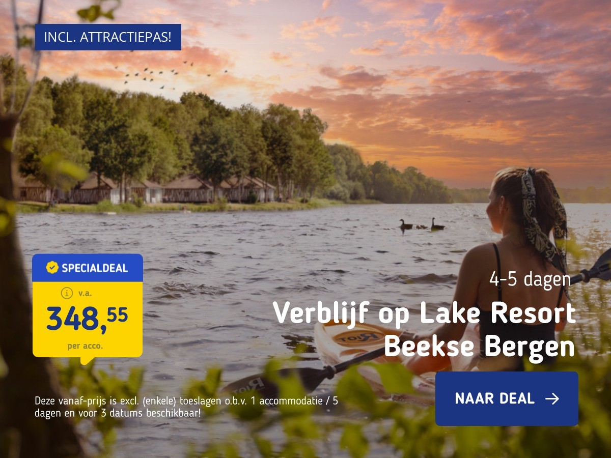 Verblijf op Lake Resort Beekse Bergen