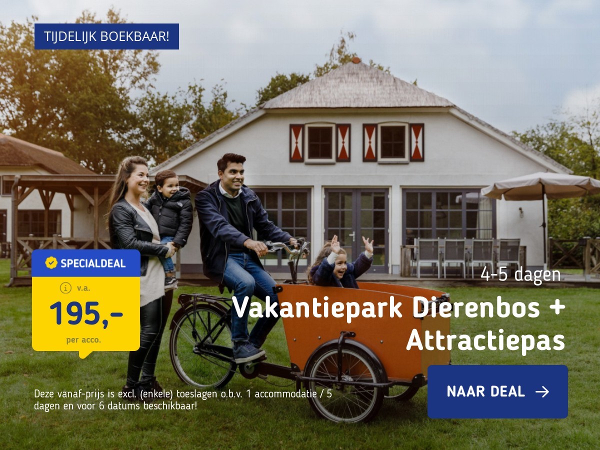 Vakantiepark Dierenbos + Attractiepas