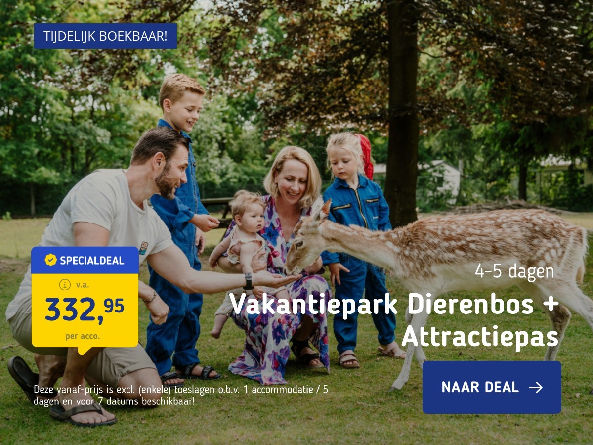 Vakantiepark Dierenbos + Attractiepas