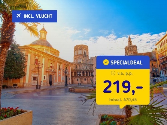 4*-hotel in Valencia + vlucht & ontbijt