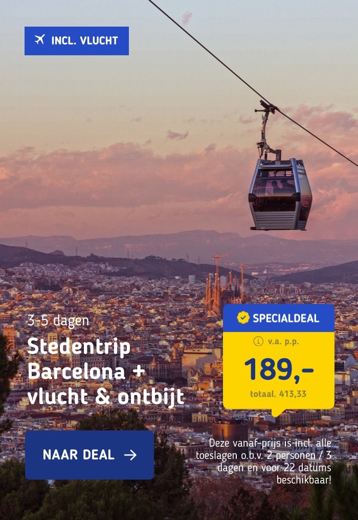 Stedentrip Barcelona + vlucht & ontbijt