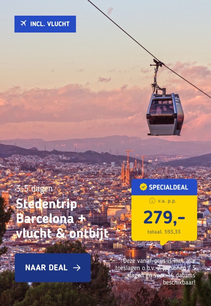 Stedentrip Barcelona + vlucht & ontbijt