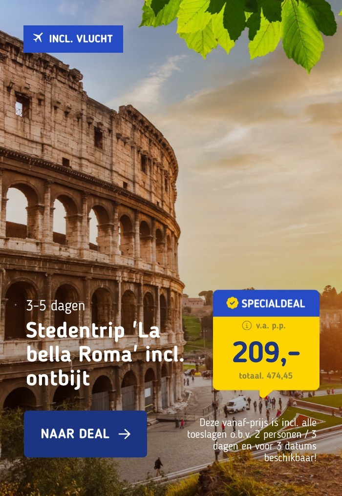 Stedentrip 'La bella Roma' incl. ontbijt