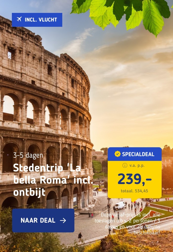 Stedentrip 'La bella Roma' incl. ontbijt