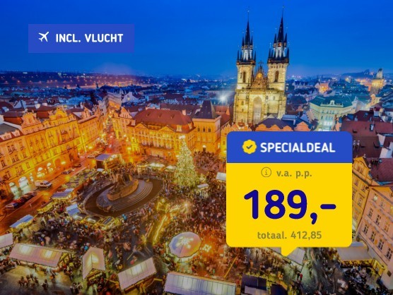 Kerstmarkt Praag incl. vlucht en ontbijt