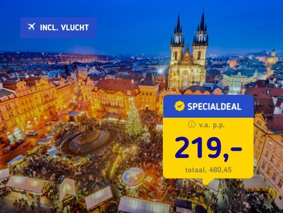 Kerstmarkt Praag incl. vlucht en ontbijt