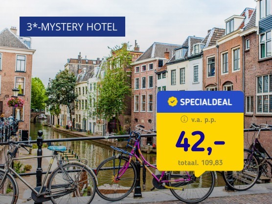 3*-Mystery Hotel in Utrecht + ontbijt