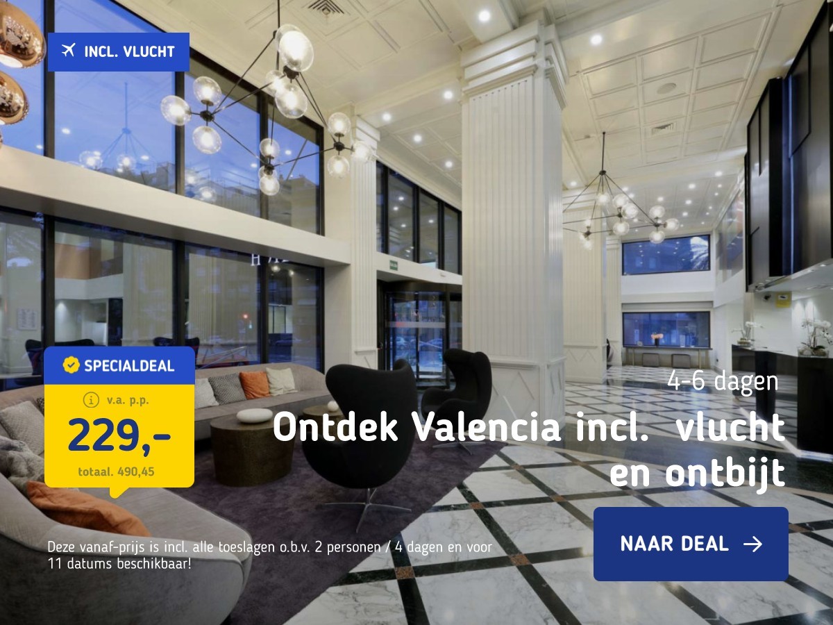 Ontdek Valencia incl. vlucht en ontbijt