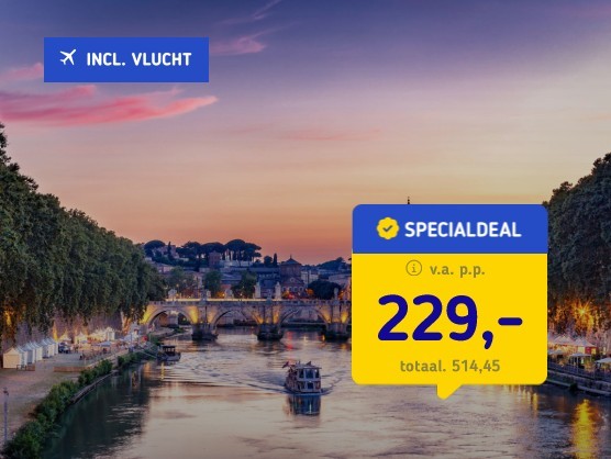 Voordelig naar Rome incl. ontbijt