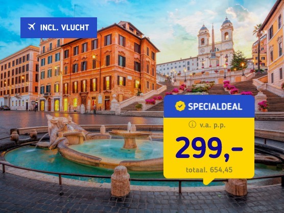 4*-hotel Rome + vlucht & ontbijt