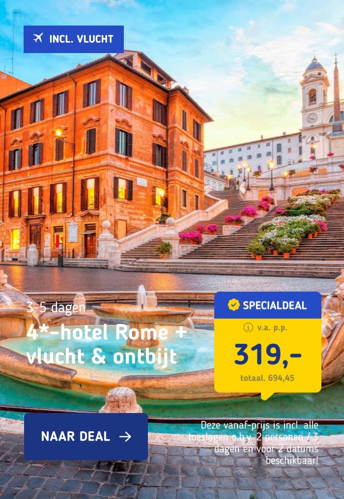 4*-hotel Rome + vlucht & ontbijt