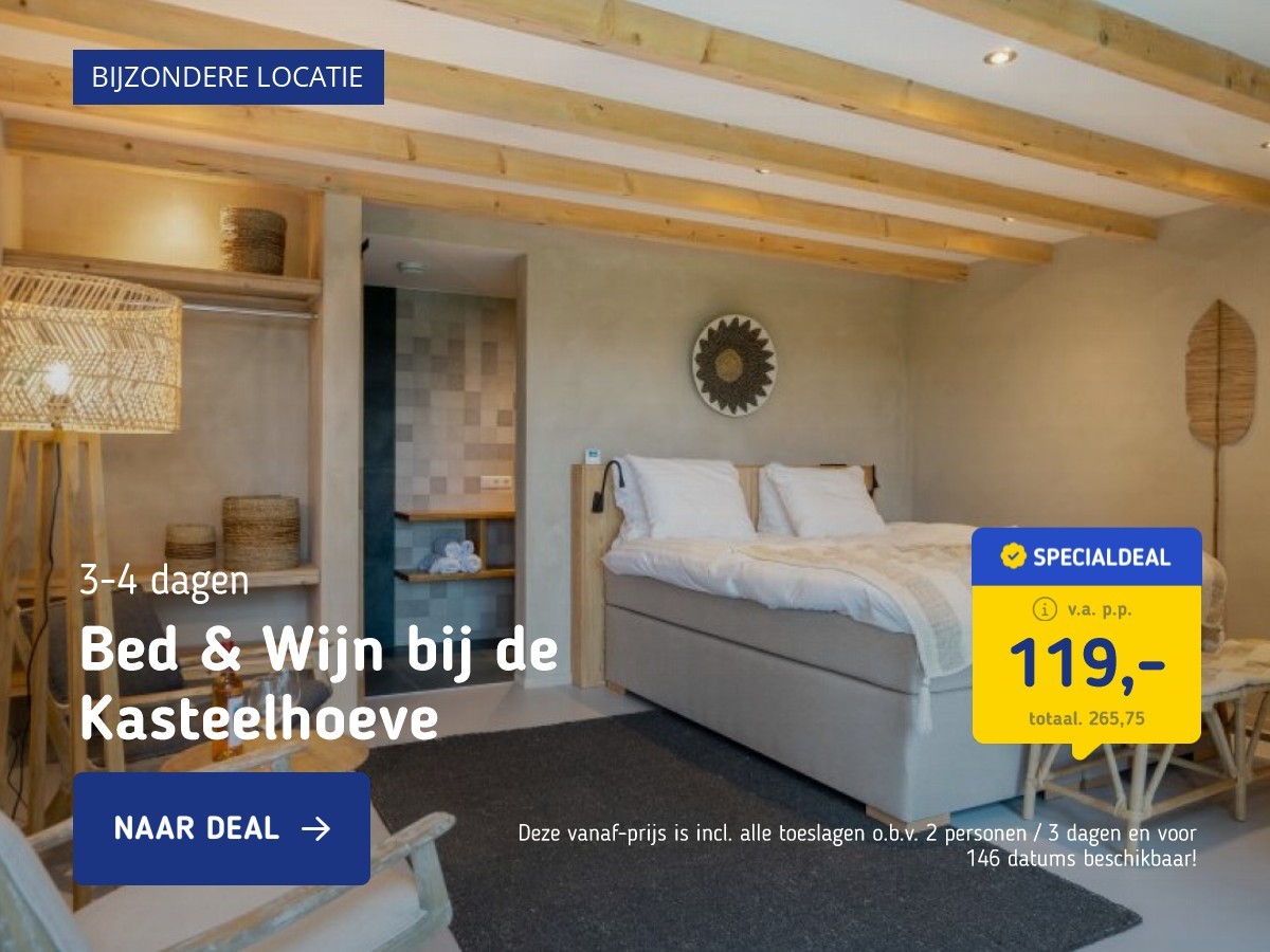 Bed & Wijn bij de Kasteelhoeve