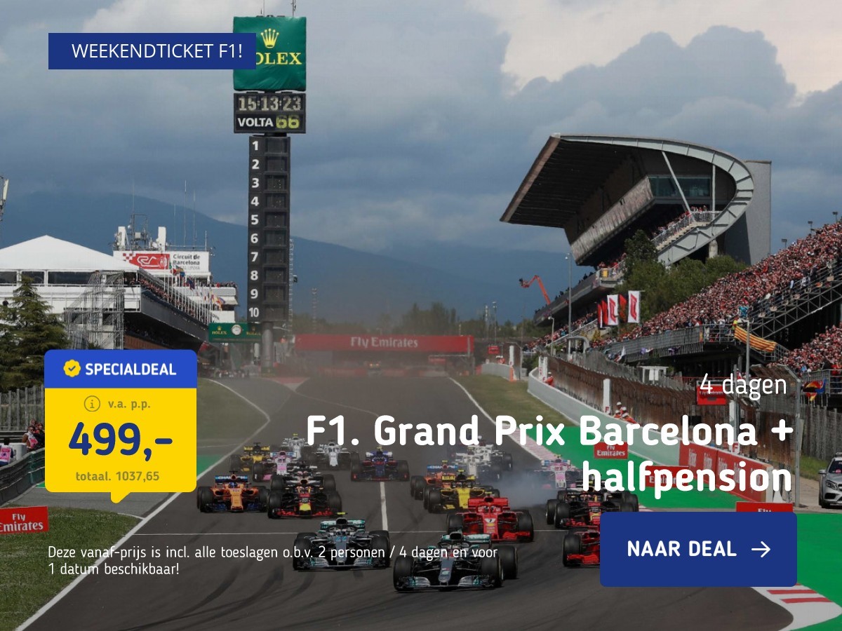 F1: Grand Prix Barcelona + halfpension