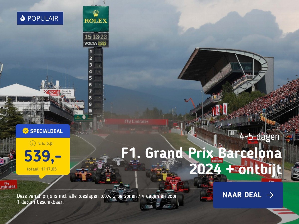 F1: Grand Prix Barcelona 2024 + ontbijt