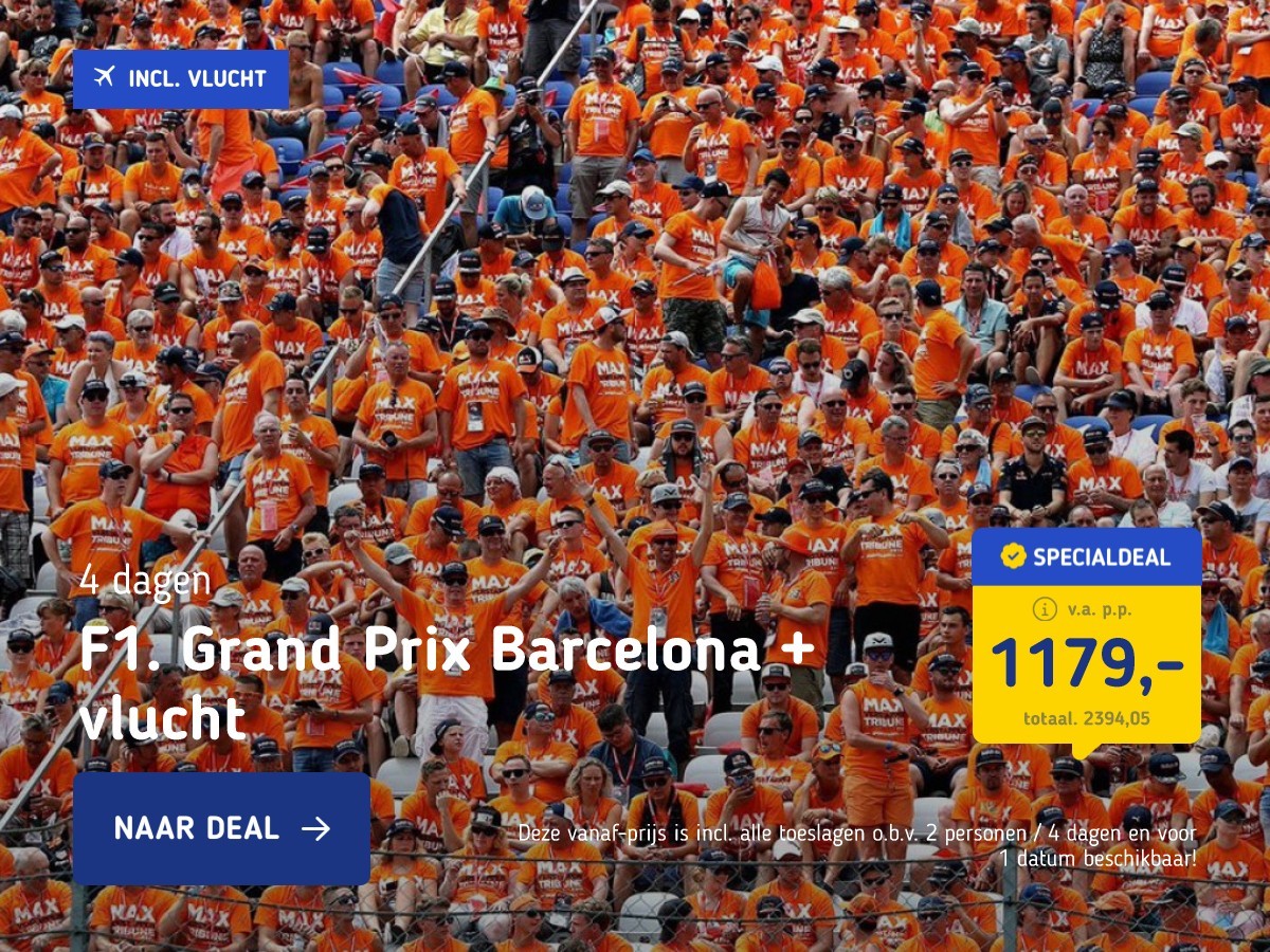 F1: Grand Prix Barcelona + vlucht