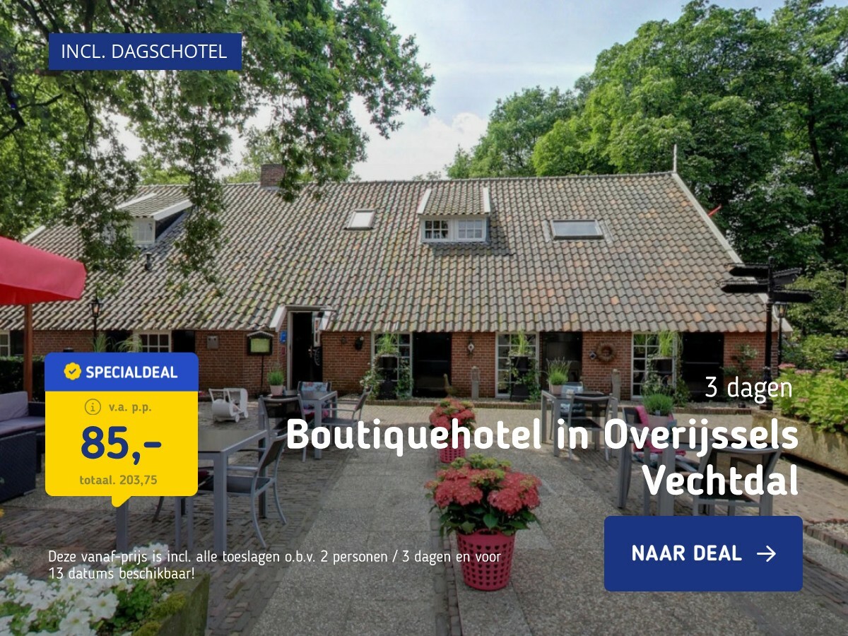 Boutiquehotel in Overijssels Vechtdal