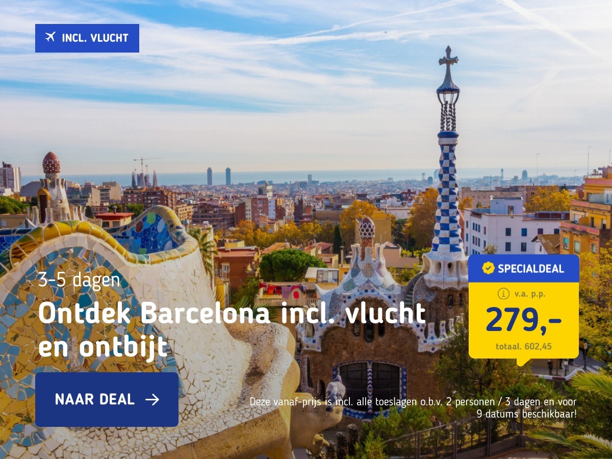 Ontdek Barcelona incl. vlucht en ontbijt