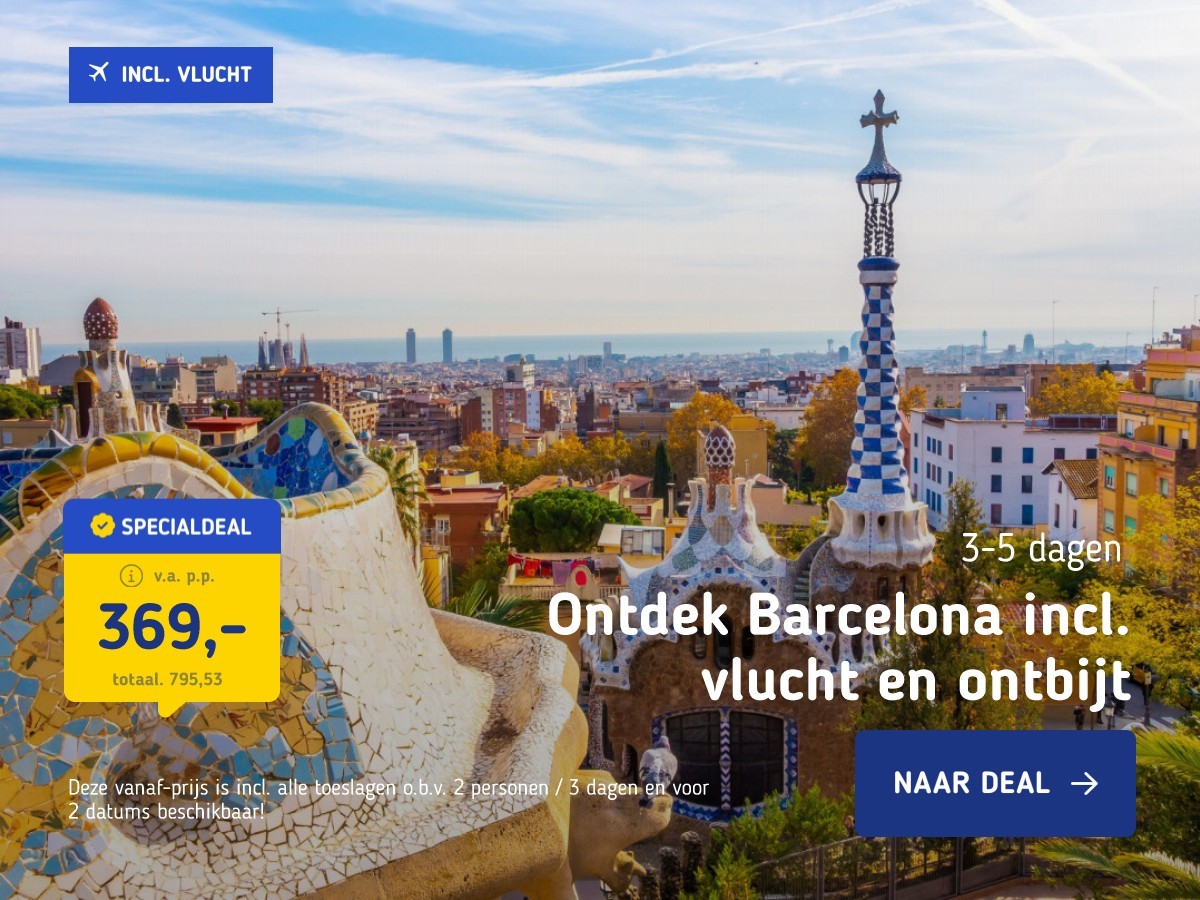 Ontdek Barcelona incl. vlucht en ontbijt