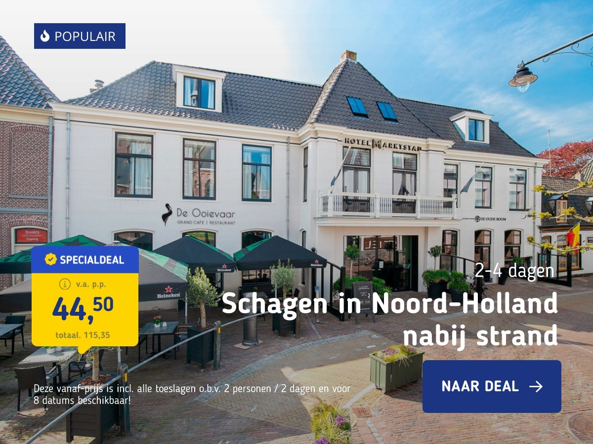 Schagen in Noord-Holland nabij strand