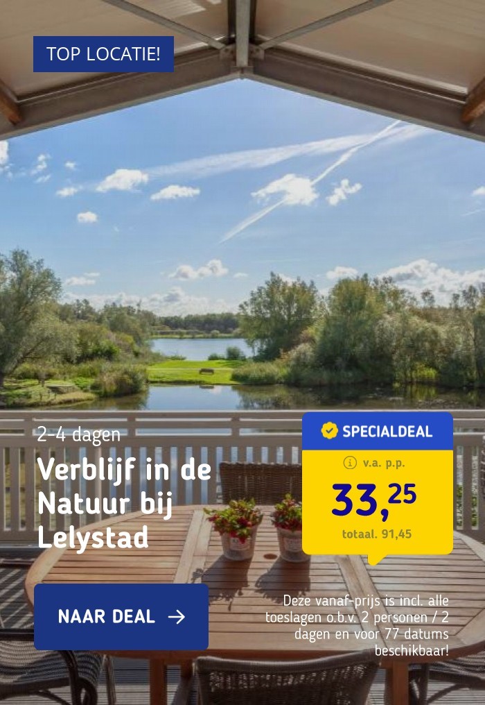 Verblijf in de Natuur bij Lelystad