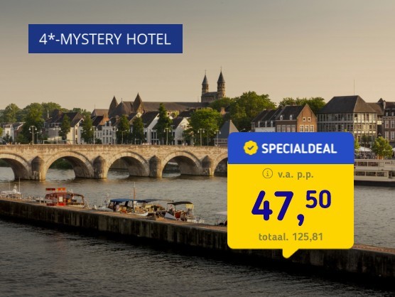 4*-Mystery Hotel Maastricht + ontbijt