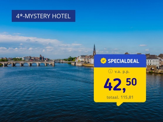 4*-Mystery Hotel Maastricht + ontbijt