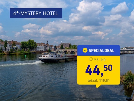 4*-Mystery Hotel Maastricht + ontbijt