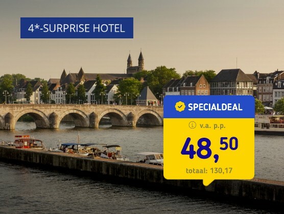 4*-Surprise hotel Maastricht + ontbijt