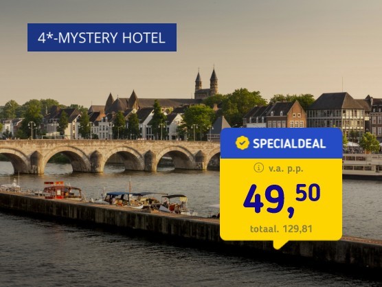 4*-Mystery Hotel Maastricht + ontbijt