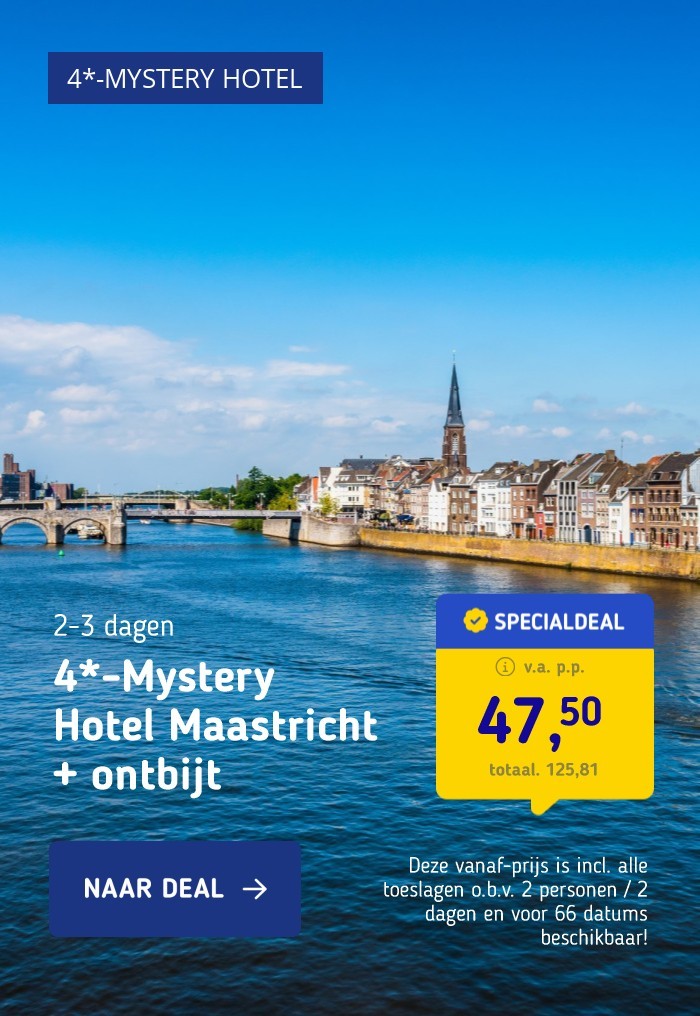 4*-Mystery Hotel Maastricht + ontbijt