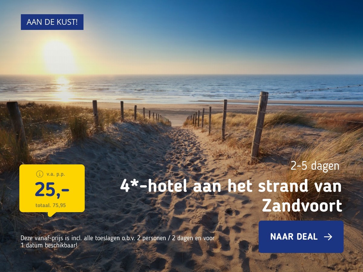 4*-hotel aan het strand van Zandvoort