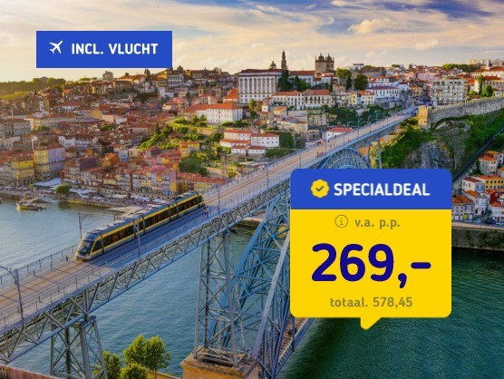 4*-hotel in Porto + vlucht & ontbijt