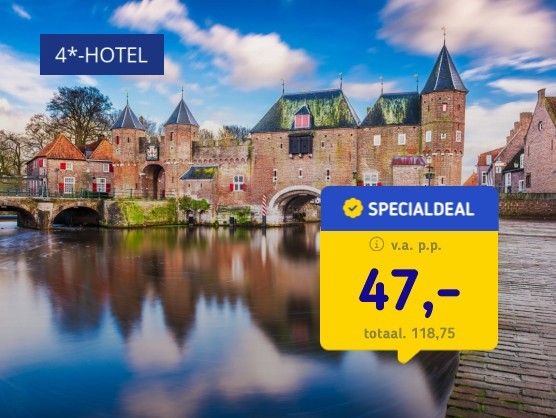 4*-Mystery hotel in Amersfoort + ontbijt