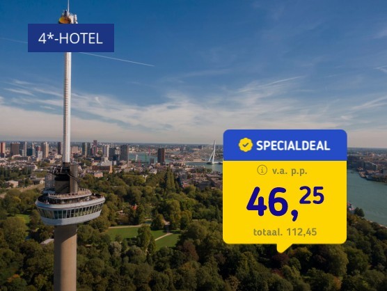 4*-Mystery hotel Rotterdam incl. ontbijt