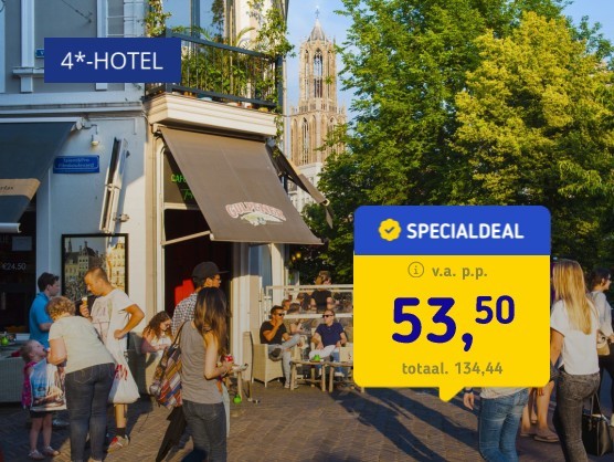 Mystery 4*-hotel Utrecht + ontbijt