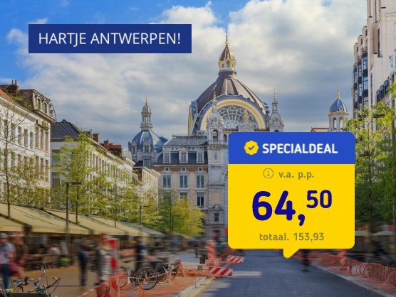4*-hotel in hartje Antwerpen + ontbijt