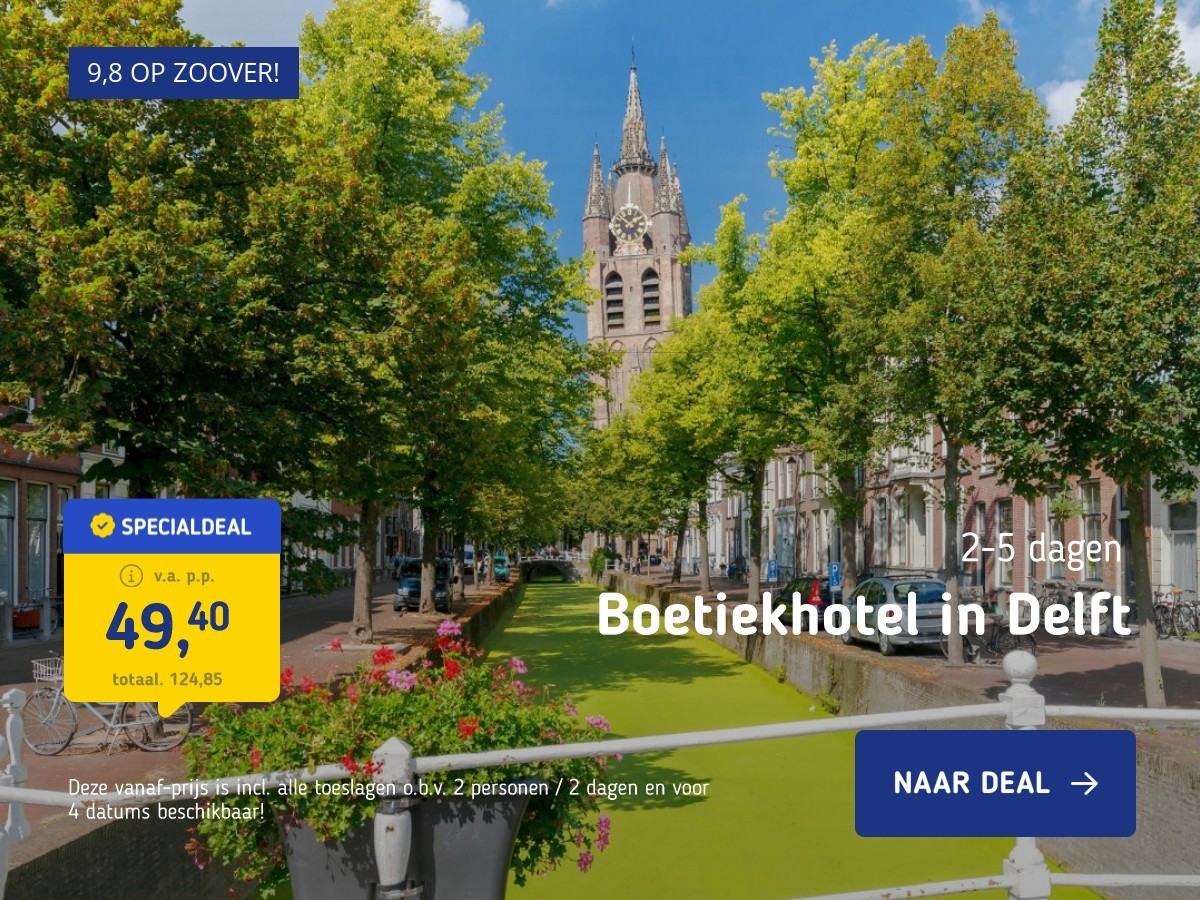 Boetiekhotel in Delft