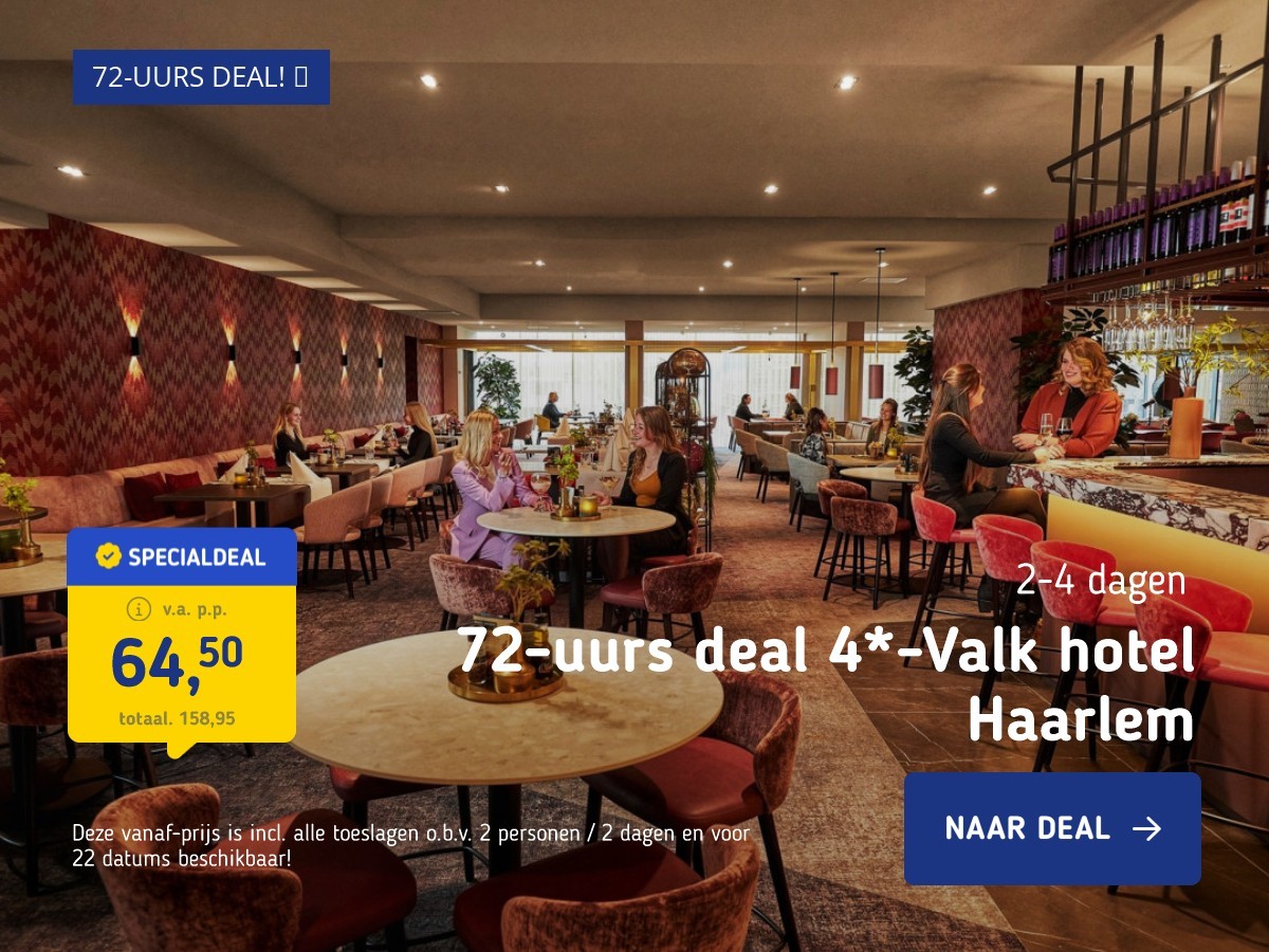 72-uurs deal 4*-Valk hotel Haarlem