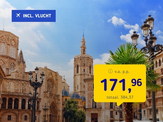 4*-Stedentrip naar Valencia + vlucht