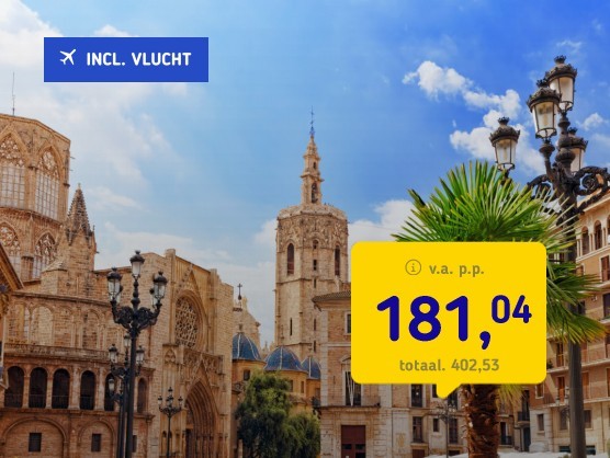 4*-Stedentrip naar Valencia + vlucht