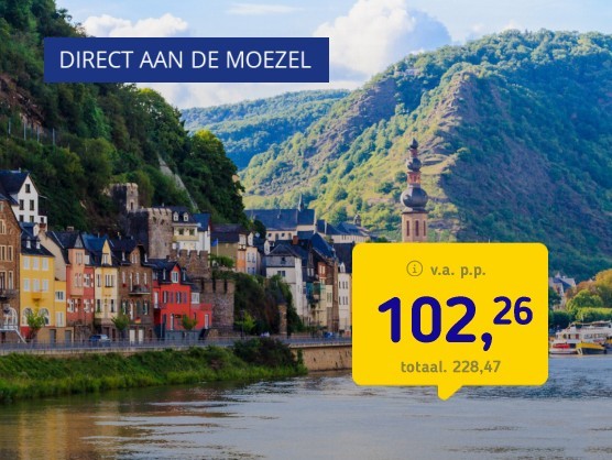 Moezelvallei nabij Cochem + ontbijt