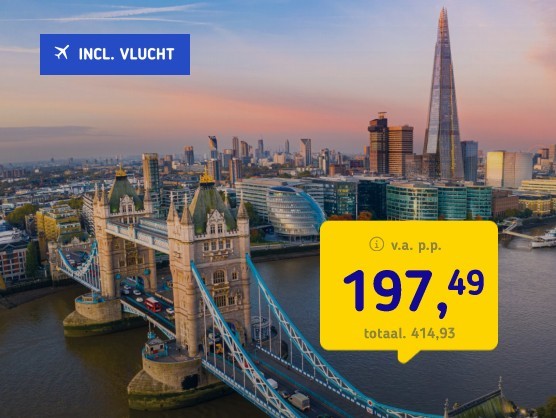 Hotel in Londen incl. vlucht