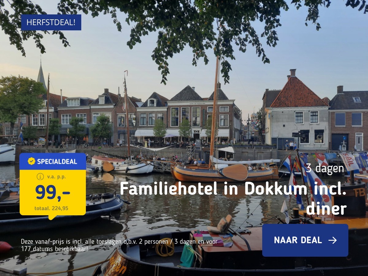 Familiehotel in Dokkum incl. diner