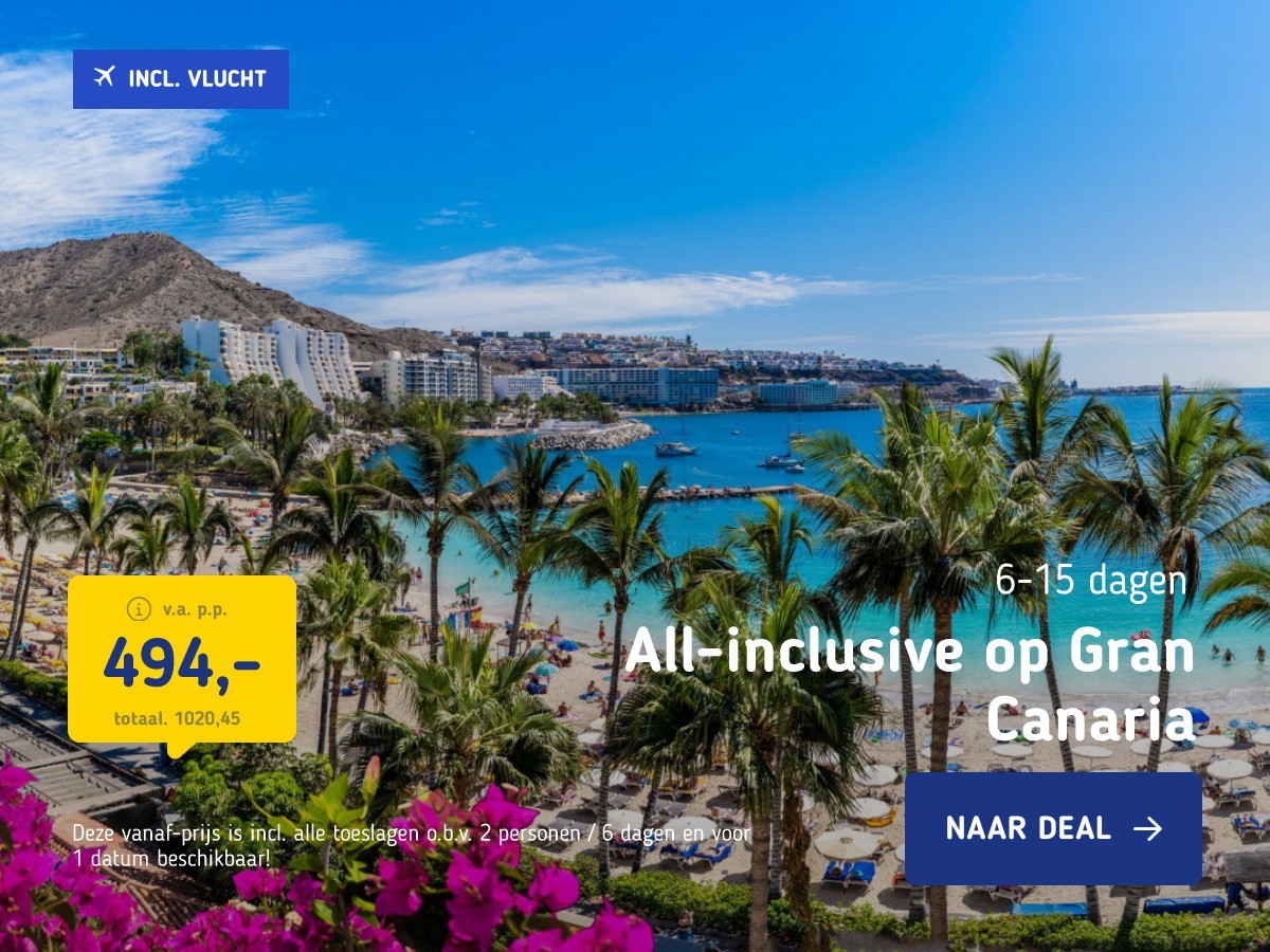 All-inclusive op Gran Canaria