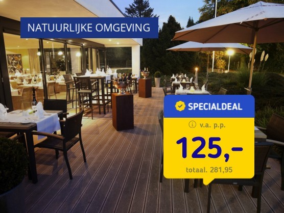 4*-hotel Veluwe + ontbijt & hoofdgerecht