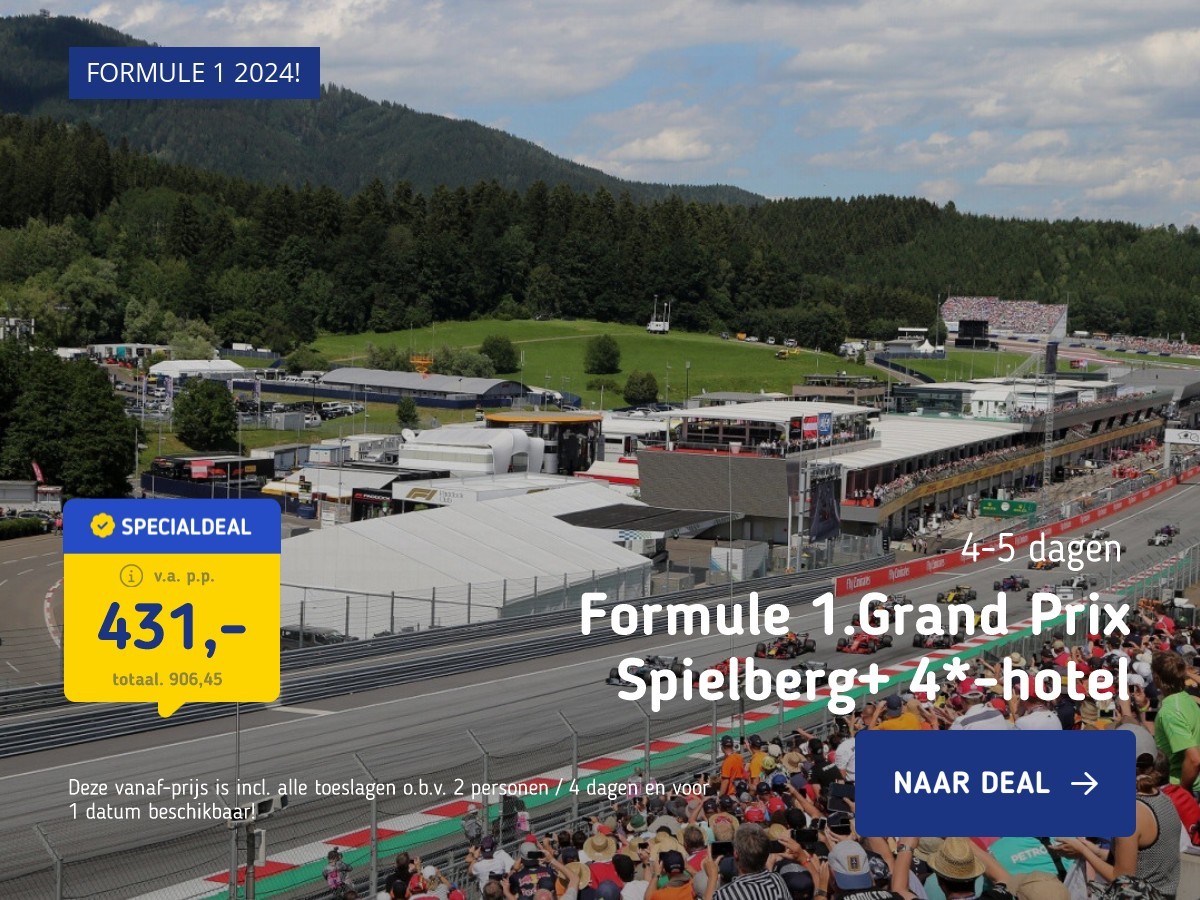 Formule 1:Grand Prix Spielberg+ 4*-hotel