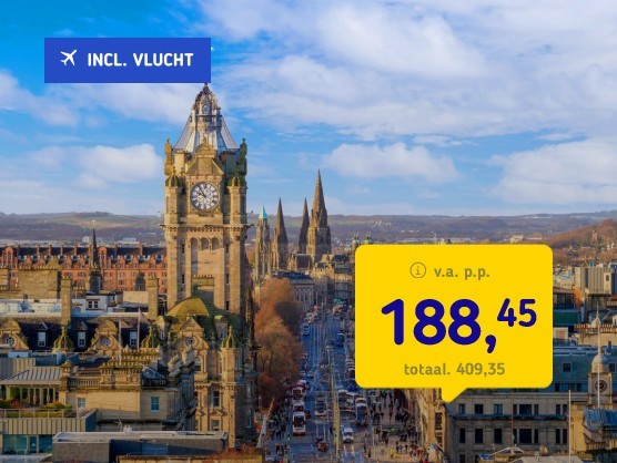 4*-Stedentrip Edinburgh + vlucht