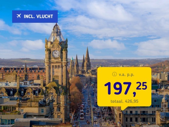 4*-Stedentrip Edinburgh + vlucht