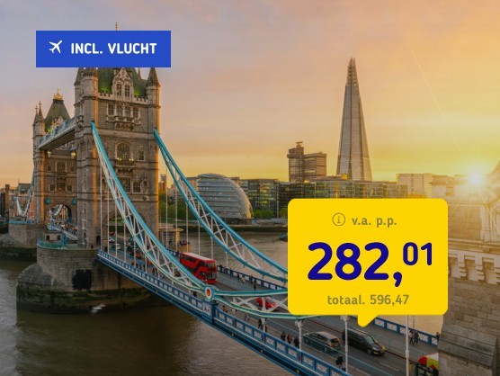 4*-Stedentrip Londen + vlucht