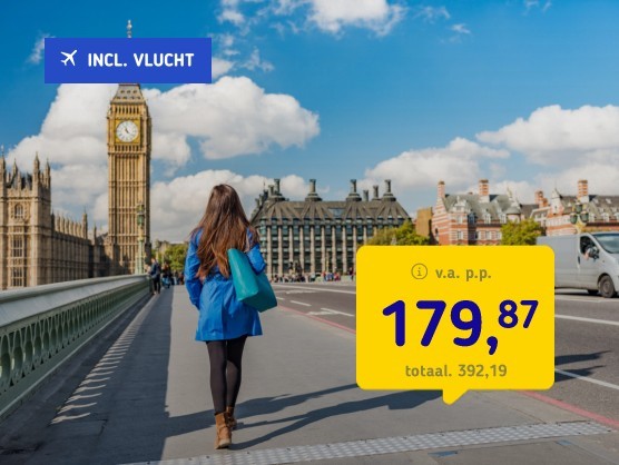 4*-Stedentrip Londen + vlucht